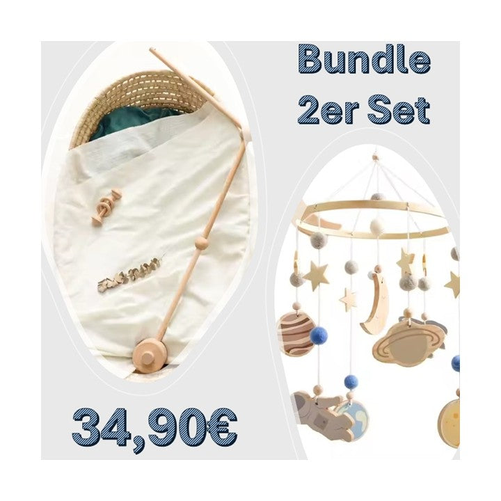 Baby Mobile - 2er Set - Halterung und Astronaut Mobile