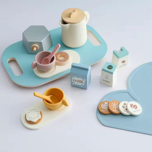  Holzspielzeug Manufaktur -  Café Set aus Holz -  1